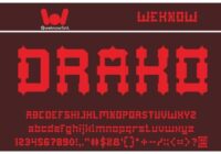 Drako Heart Font - Featured Image