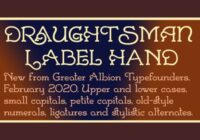 Draughtsman Label Hand Font - Featured Image