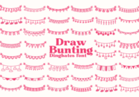 Draw Bunting Font - Featured Image