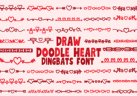 Draw Doodle Heart Font - Featured Image