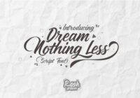 Dream Nothing Less Font - Featured Image