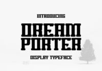 Dream Porter Font - Featured Image