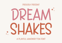 Dream Shakes Font - Featured Image
