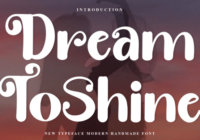 Dream Toshine Font - Featured Image