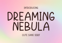Dreaming Nebula Font - Featured Image