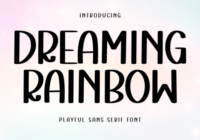 Dreaming Rainbow Font - Featured Image