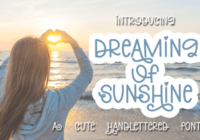 Dreaming of Sunshine Font - Featured Image