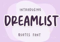 Dreamlist Font - Featured Image