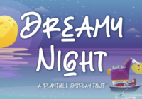 Dreamy Night Font - Featured Image