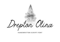 Drepton Olina Font - Featured Image