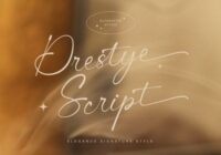Drestye Script Font - Featured Image
