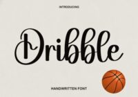 Dribble Font - Featured Image