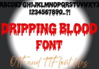 Dripping Blood Font - Featured Image