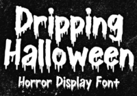 Dripping Halloween Font - Featured Image