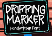 Dripping Marker Font - Featured Image