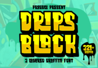 Dripsblack Graffiti Font - Featured Image