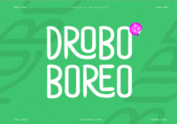 Drobo Boreo Font - Featured Image