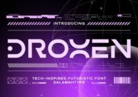 Droxen Font - Featured Image