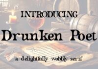 Drunken Poet Font - Featured Image