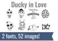 Ducky in Love Font - Featured Image