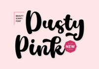 Dusty Pink Font - Featured Image