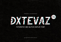Dxtevaz Font - Featured Image