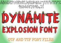 Dynamite Explosion Font - Featured Image