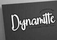 Dynamitte Font - Featured Image