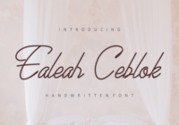Ealeah Ceblok Font - Featured Image