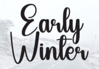 Early Winter Font - Featured Image