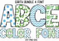 Earth Alphabet Font - Featured Image