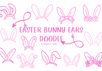 Easter Bunny Ears Doodle Font - Featured Image