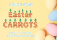Easter Carrots Font - Featured Image