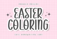 Easter Coloring Font - Featured Image