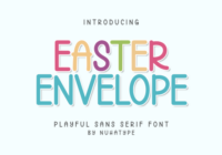 Easter Envelope Font - Featured Image