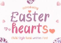 Easter Hearts Font - Featured Image