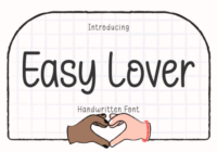 Easy Lover Font - Featured Image