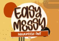 Easy Messy Font - Featured Image