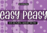 Easy Peasy Font - Featured Image
