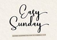 Easy Sunday Font - Featured Image