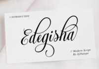 Edegisha Script Font - Featured Image