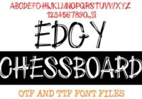 Edgy Chessboard Font - Featured Image