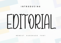 Editorial Font - Featured Image