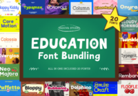 Education Bundle Font - Featured Image