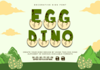 Egg Dino Font - Featured Image
