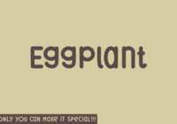 Eggplant Font - Featured Image