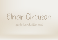 Einar Circuson Font - Featured Image
