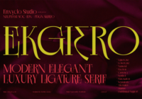 Ekgiero Font - Featured Image