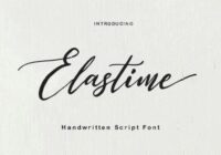 Elastime Font - Featured Image