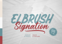 Elbrush Signation Duo Font - Featured Image
